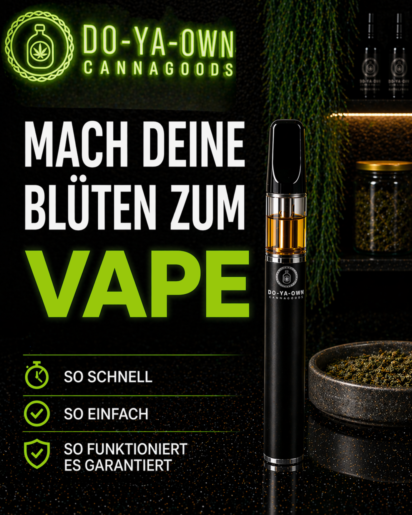CannaVape DIY-Kit für Vape-Pens | Blue Zushi Edition Herstellung Schritt 1